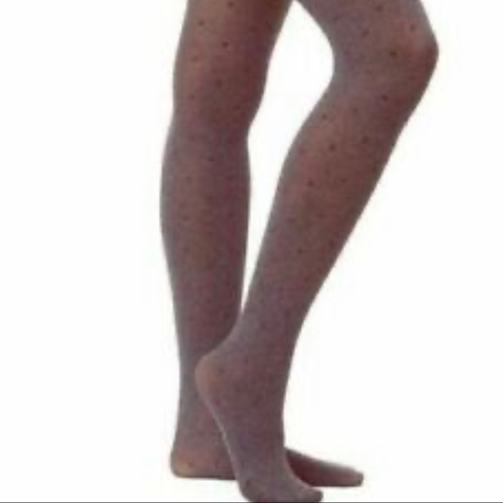 NWOT LOFT Polka Dot Semi Sheer Sparkle Tights